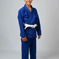 Kimono Infantil In The Guard Classic Liso Azul - imagem 1