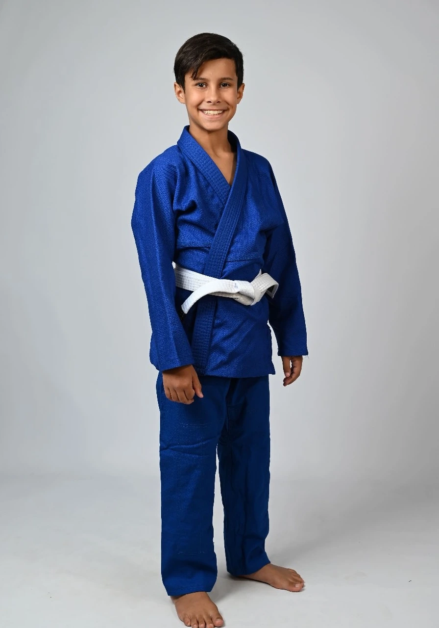 Kimono Infantil In The Guard Classic Liso Azul