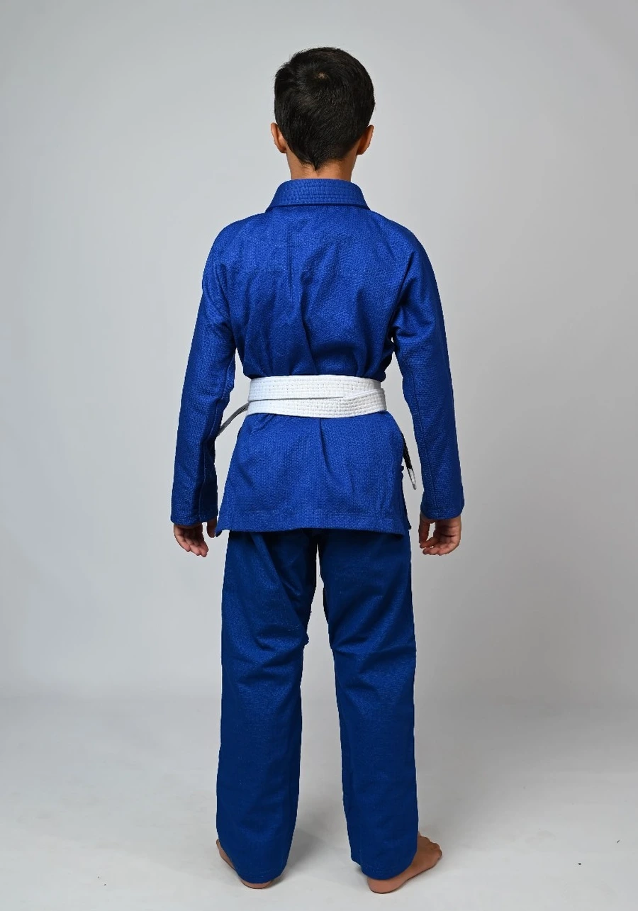 Kimono Infantil In The Guard Classic Liso Azul