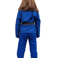 Kimono Infantil Feminino In The Guard Liso Azul - imagem 3