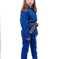 Kimono Infantil Feminino In The Guard Liso Azul - imagem 2