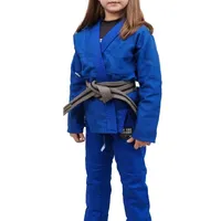Kimono Infantil Feminino In The Guard Liso Azul - imagem 1
