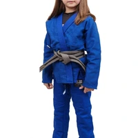 Kimono Infantil Feminino In The Guard Liso Azul - imagem 1
