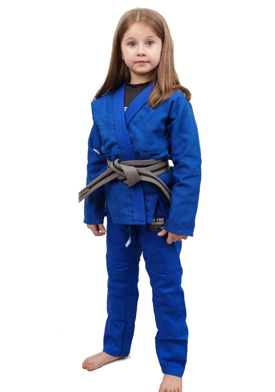 Kimono Infantil Feminino In The Guard Liso Azul