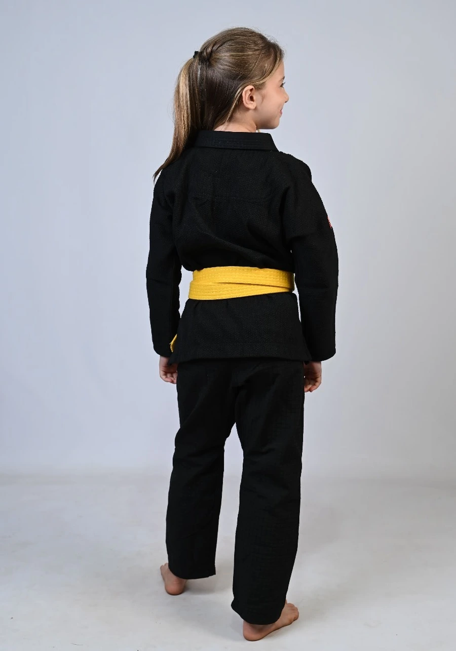Kimono Infantil Feminino In The Guard Pink New Preto