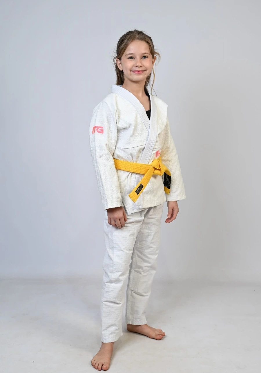 Kimono Infantil In The Guard Pink New Branco