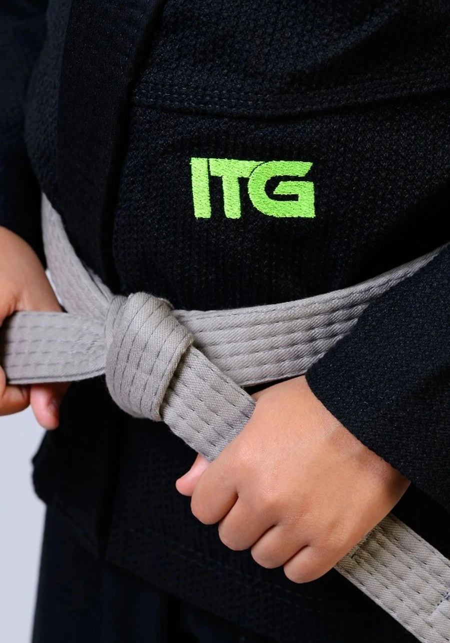 Kimono Infantil In The Guard Green Preto