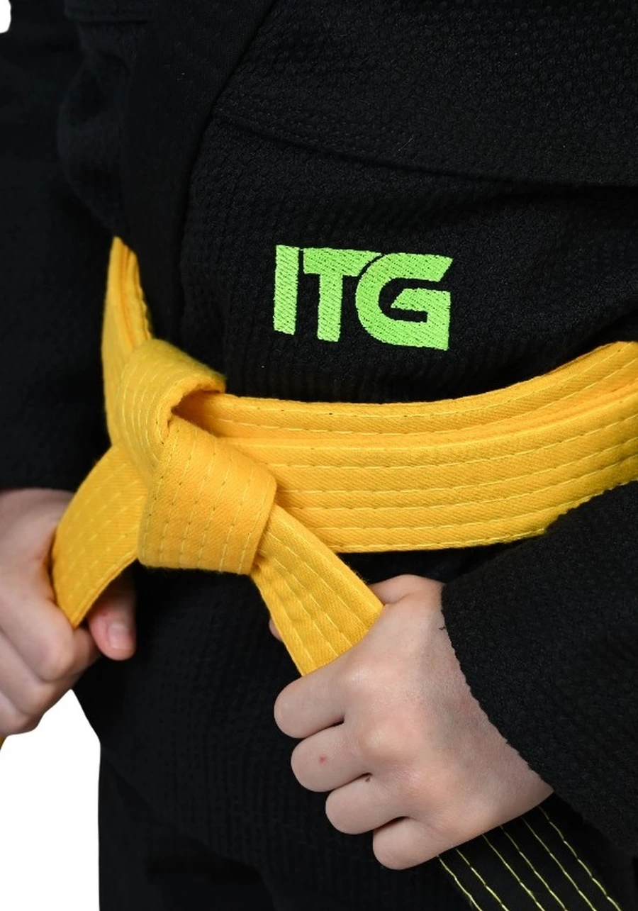 Kimono Infantil Feminino In The Guard Green Preto