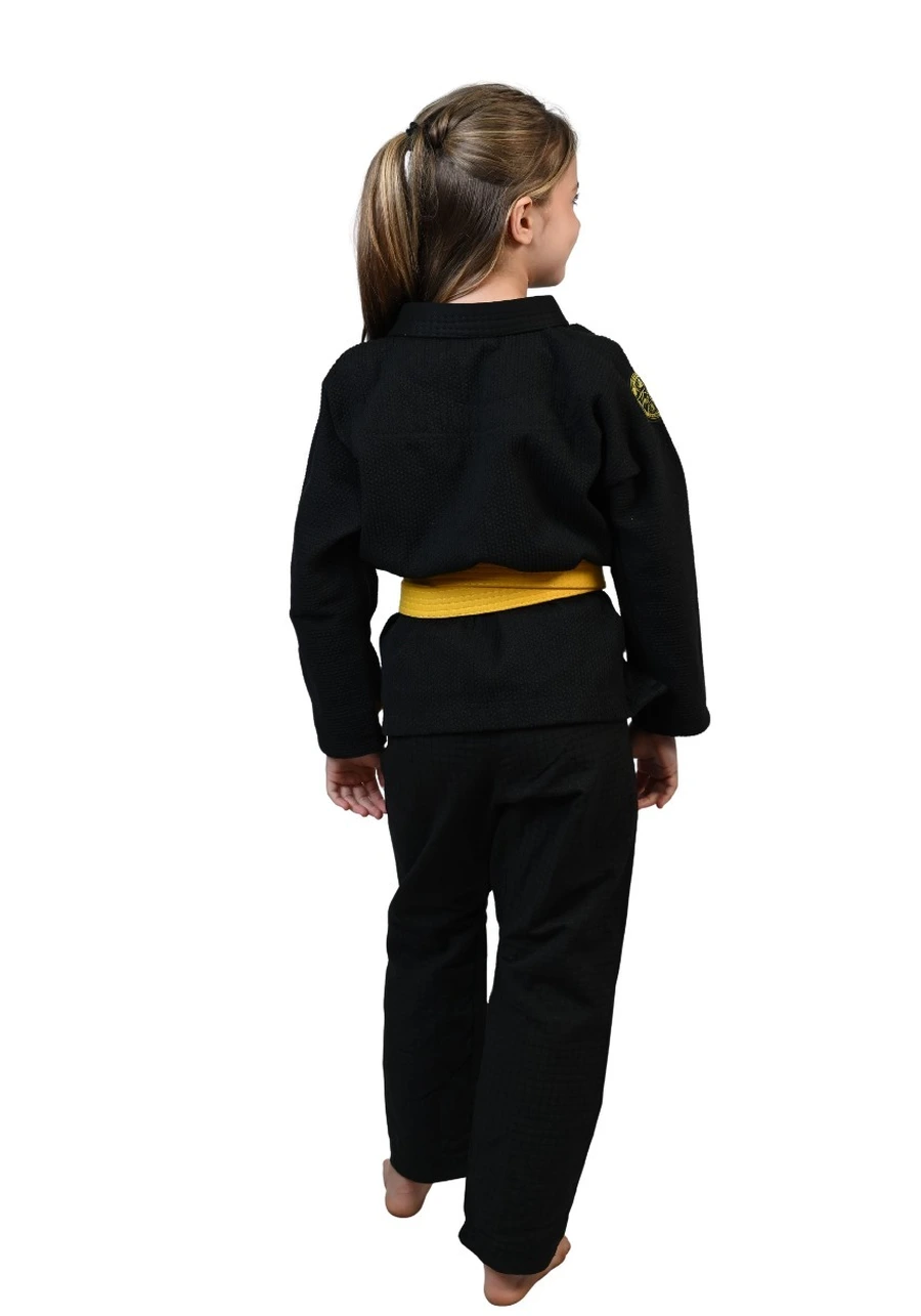 Kimono Infantil Feminino In The Guard Green Preto