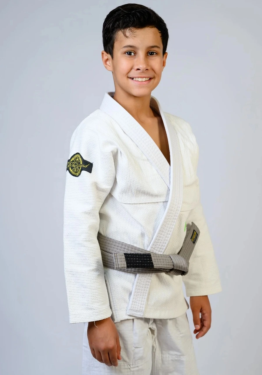 Kimono Infantil In The Guard Green Branco