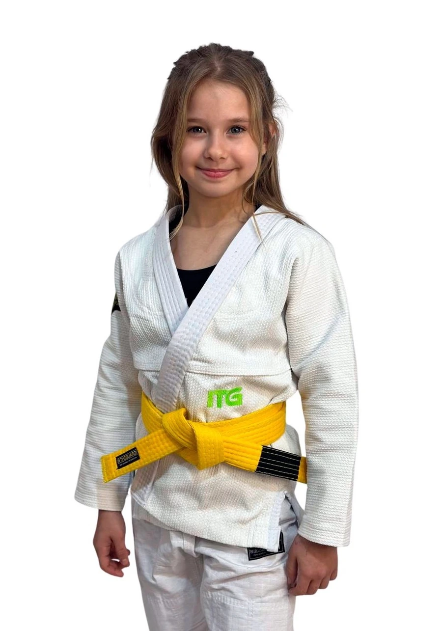 Kimono Infantil Feminino In The Guard Green Branco