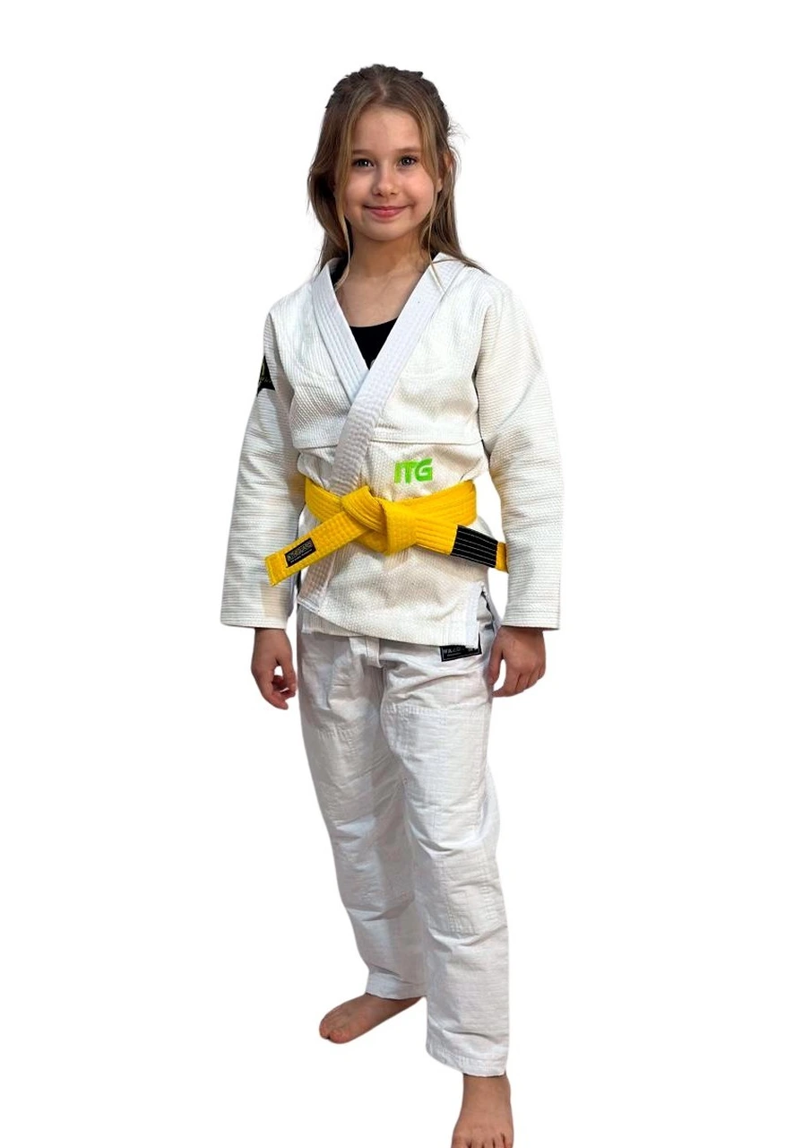 Kimono Infantil Feminino In The Guard Green Branco