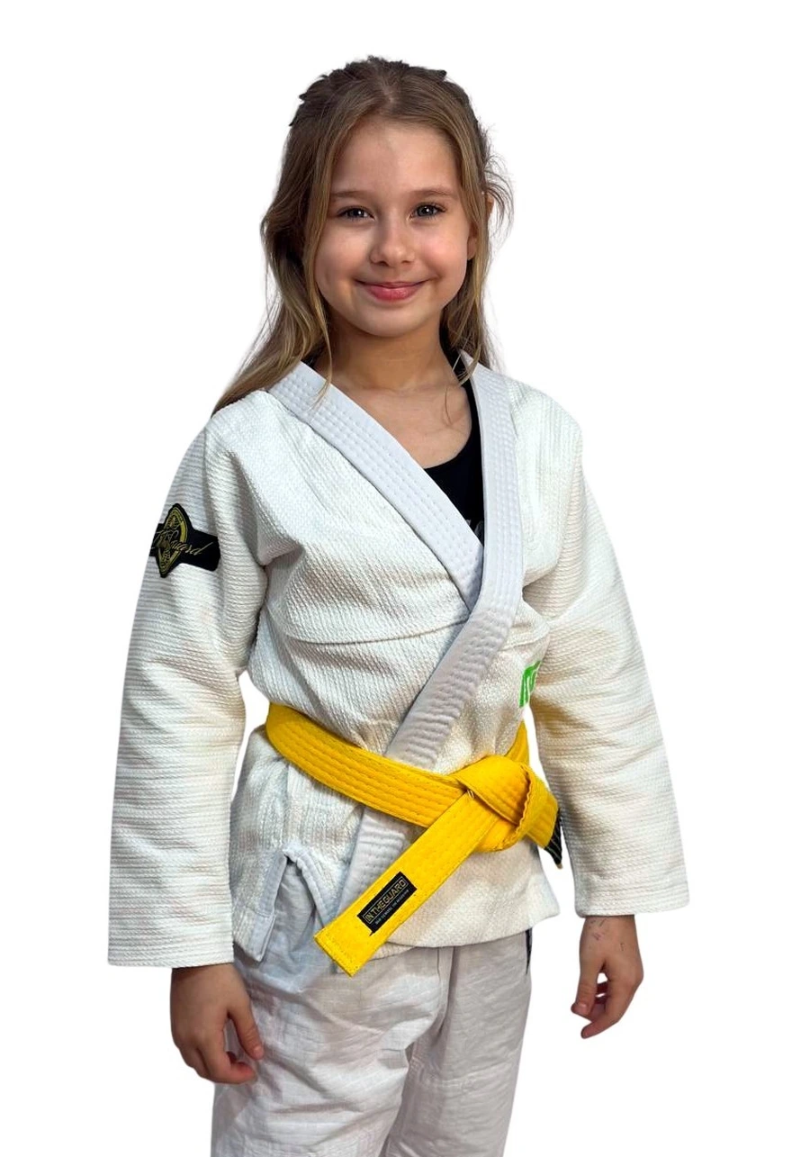 Kimono Infantil Feminino In The Guard Green Branco