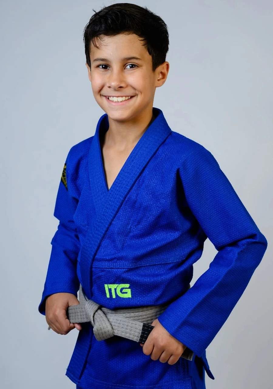 Kimono Infantil In The Guard Green Azul