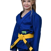 Kimono Infantil Feminino In The Guard Green Azul - imagem 2