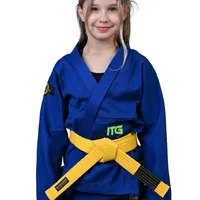 Kimono Infantil Feminino In The Guard Green Azul - imagem 6