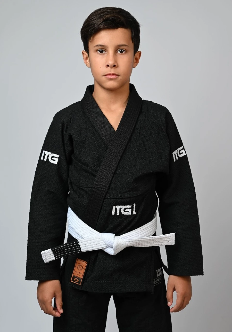 Kimono Infantil In The Guard Xadrez Preto
