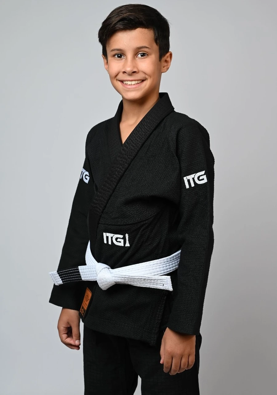 Kimono Infantil In The Guard Xadrez Preto
