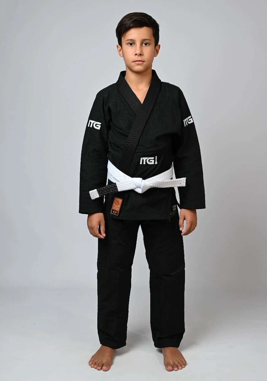 Kimono Infantil In The Guard Xadrez Preto