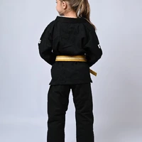Kimono Infantil Feminino In The Guard Xadrez Preto - imagem 4