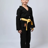 Kimono Infantil Feminino In The Guard Xadrez Preto - imagem 3