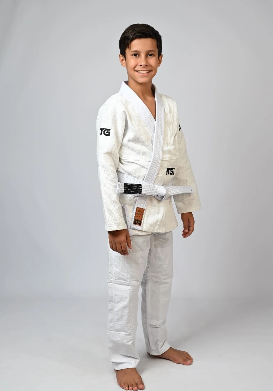 Kimono Infantil In The Guard Xadrez Branco