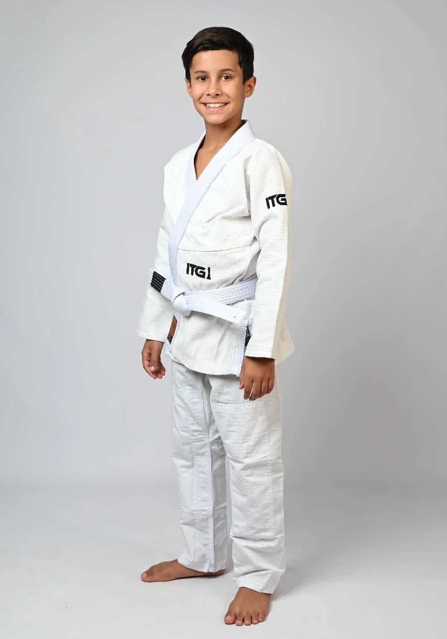 Kimono Infantil In The Guard Xadrez Branco