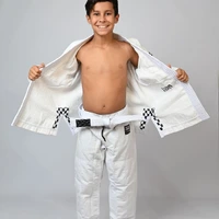 Kimono Infantil In The Guard Xadrez Branco - imagem 5