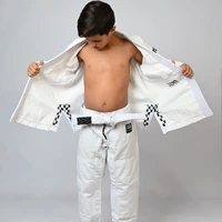 Kimono Infantil In The Guard Xadrez Branco - imagem 1