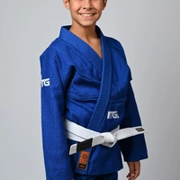 Kimono Infantil In The Guard Xadrez Azul - imagem 3