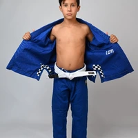 Kimono Infantil In The Guard Xadrez Azul - imagem 1