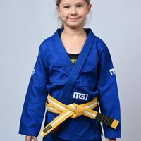 Kimono Infantil Feminino In The Guard Xadrez Azul - imagem 6
