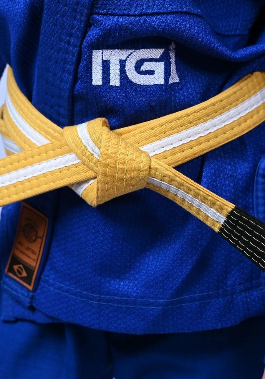 Kimono Infantil Feminino In The Guard Xadrez Azul