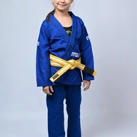 Kimono Infantil Feminino In The Guard Xadrez Azul - imagem 3
