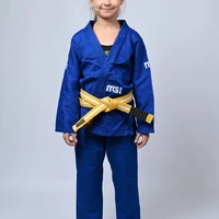 Kimono Infantil Feminino In The Guard Xadrez Azul - imagem 2