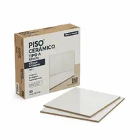 Piso Cerâmico Tipo A Branco Brilhante 60x60cm – Caixa com 2,5m² - imagem 1