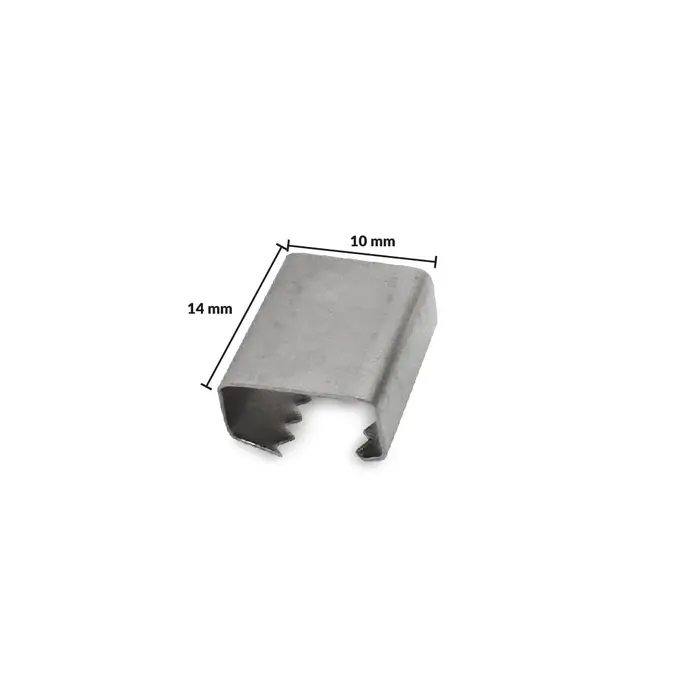 Chapa Dentada para fechamento de cordão - 100 Unidades
