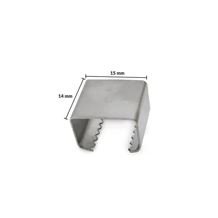 Chapa Dentada para fechamento de cordão - 100 Unidades