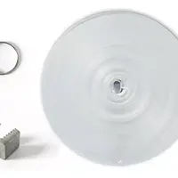 Kit 1 Fita acetinada 50m + 100 Chapas Dentadas + 100 Argolas - imagem 2