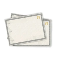 Papel Moeda Cinza com Brasão Hot Stamping Dourado - imagem 1