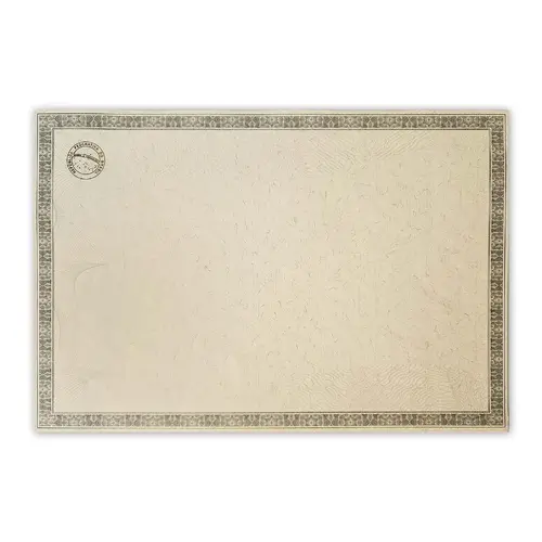 Papel Moeda Cinza com Brasão Hot Stamping Dourado