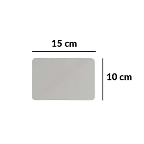 Placa de alumínio (metal) Resinada para sublimação - Branca