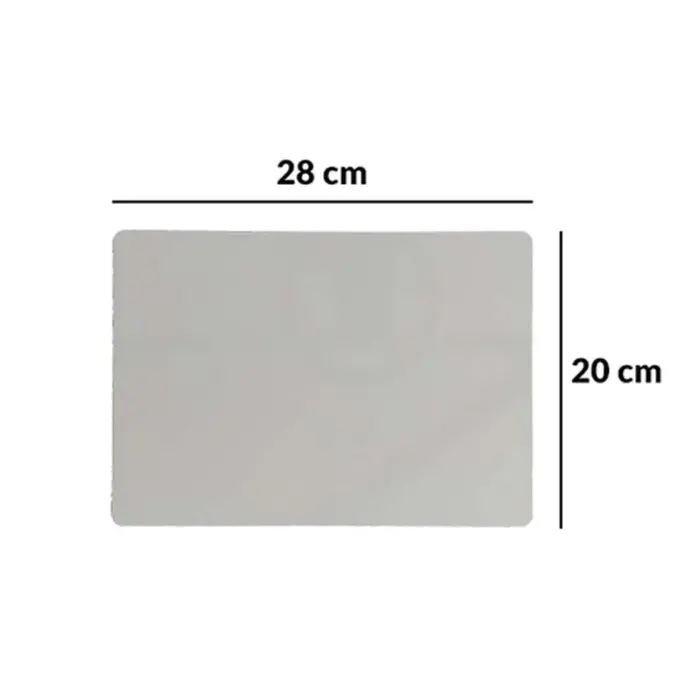 Placa de alumínio (metal) Resinada para sublimação - Branca