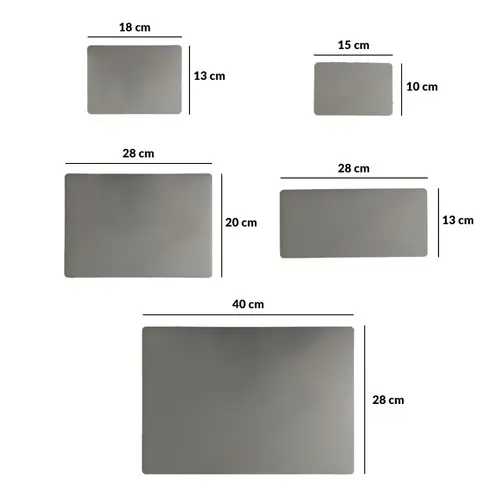 Placa de alumínio (metal) Resinada para sublimação - Prata
