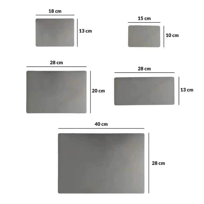 Placa de alumínio (metal) Resinada para sublimação - Prata