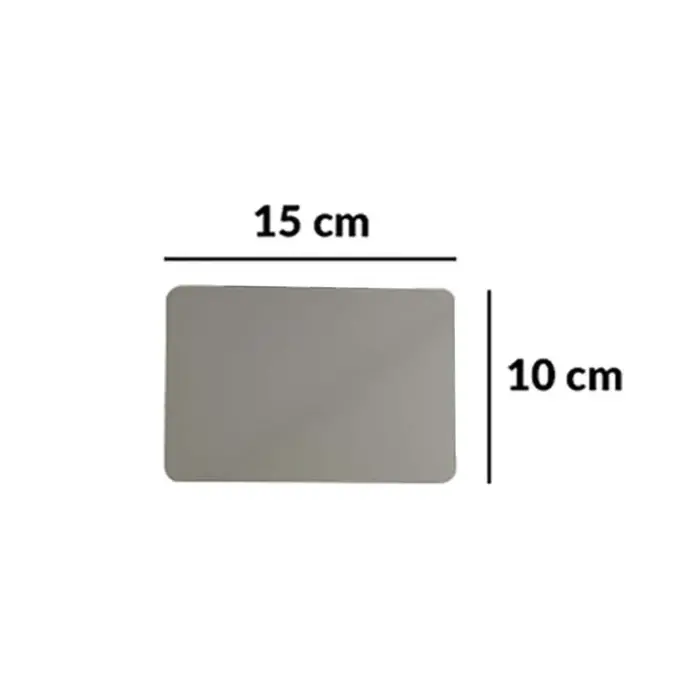 Placa de alumínio (metal) Resinada para sublimação - Prata