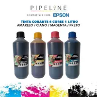Tinta Corante Pipeline Epson - Kit 4 Cores - imagem 1