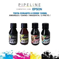 Tinta Corante Pipeline Epson - Kit 4 Cores - imagem 2