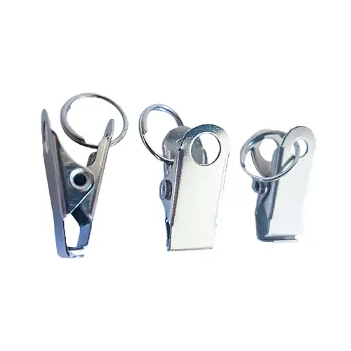 Clips Jacaré Com Argola - 13 mm - 100 unidades