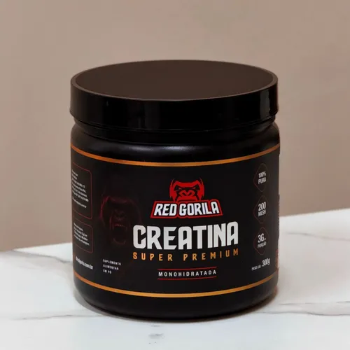 Creatina Super Premium Monohidratada 300g - Red Gorila